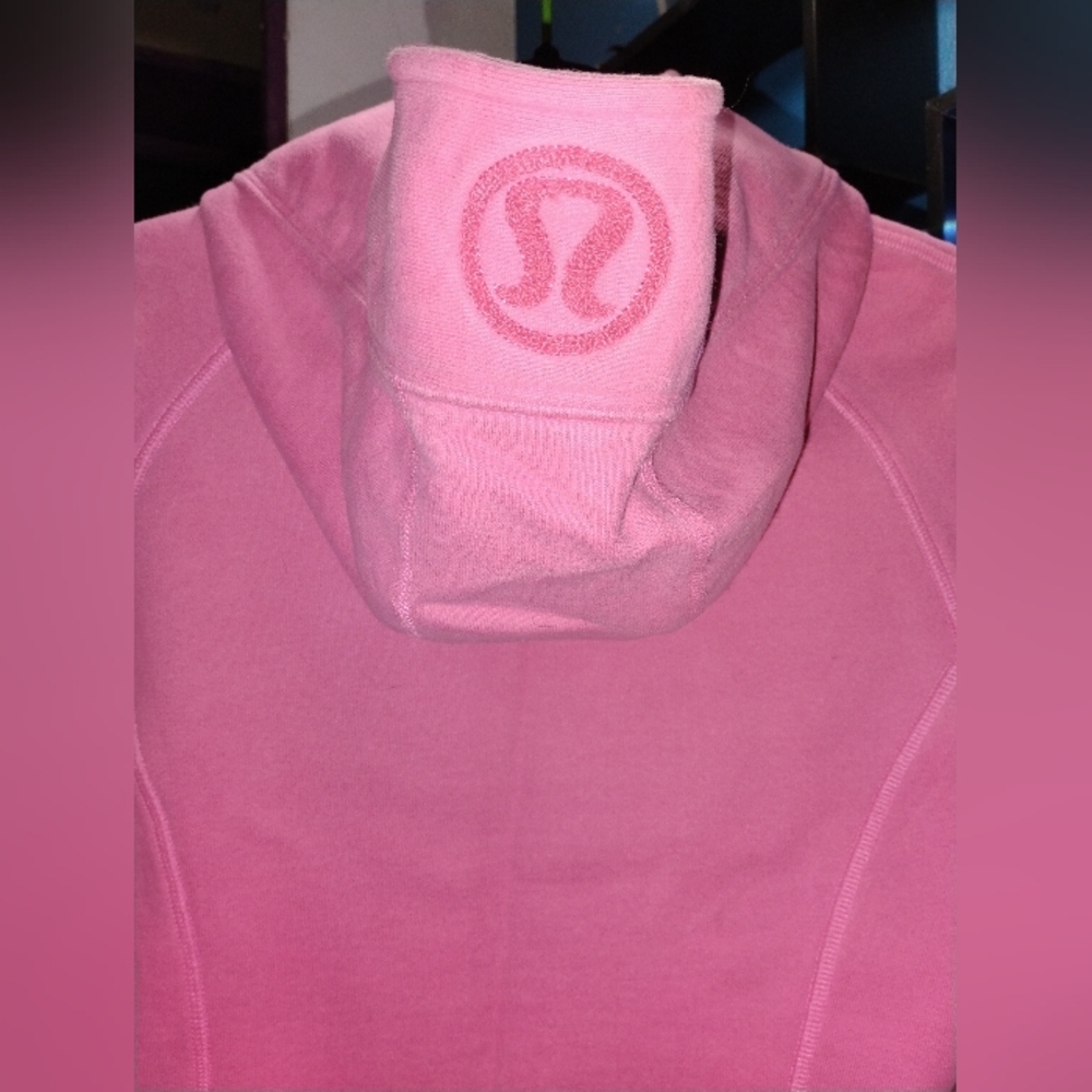 Lululemon Athletica Scuba Hoodie *Full Zip | Heathered Paris Pink | Size S - Picture 5 of 11